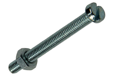 Mack 1018093 - Metallschraubzyl. Kopf + Mutter plattiert 34 Stück M4 x 40 mm | 5 Stück