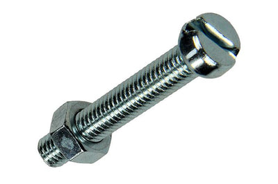 Mack 1018095 - Metallschraubzyl. Kopf + Mutter plattiert 28 Stück M5 x 30 mm | 5 Stück