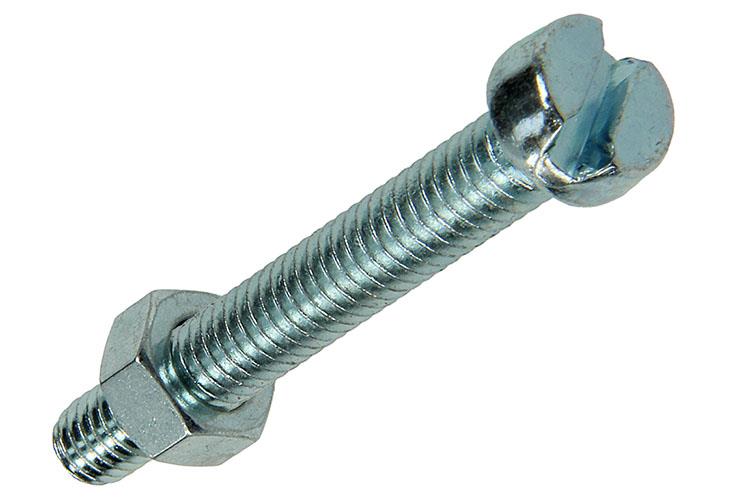 Mack 1018097 - Metallschraubzyl. Kopf + Mutter plattiert 16 Stück M6 x 40 mm | 5 Stück