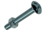 Mack 1018102 – Heizungsschraube + Mutter aus verzinktem Stahl, 30 Stück, M6 x 40 mm | 5 Stück - afbeelding 1