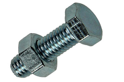 Mack 1018106 – Hahnschraube + Mutter aus verzinktem Stahl, 40 Stück, M5 x 16 mm | 5 Stück
