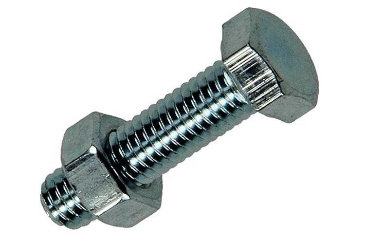 Mack 1018107 – Hahnschraube + Mutter aus verzinktem Stahl, 35 Stück, M5 x 20 mm | 5 Stück