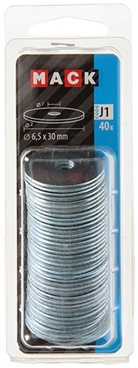 Mack 1018126 - Karosseriescheibe verzinkt40 Stück 6,5 x 30 mm | 5 Stück