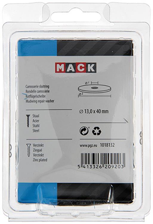 Mack 1018132 - Karosseriescheibe verzinkt20 Stück 13,0 x 40 mm | 5 Stück