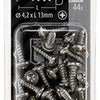 Mack 1020017 - Blechschraube Zylinderkopf A2 44 Stück 4,2 x 13 mm | 5 Stück