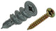 Mack 1018161 – Bohrdübel für Gipskarton + Schraube. Zamak 15 Stück 6 x 38 mm | 5 Stück