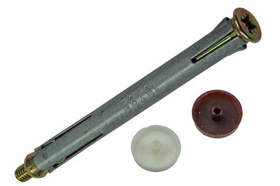 Mack 1018170 - Metallrahmendübel verzinkter Stahl 16 Stück 10 x 90 mm | 5 Stück