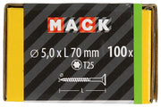 Mack 1020154 - Spanplattenschraube VZ KP-SelbstsicherndGVZ 100 Stück 5,0 x 70 mm | 3 Stück - afbeelding 4