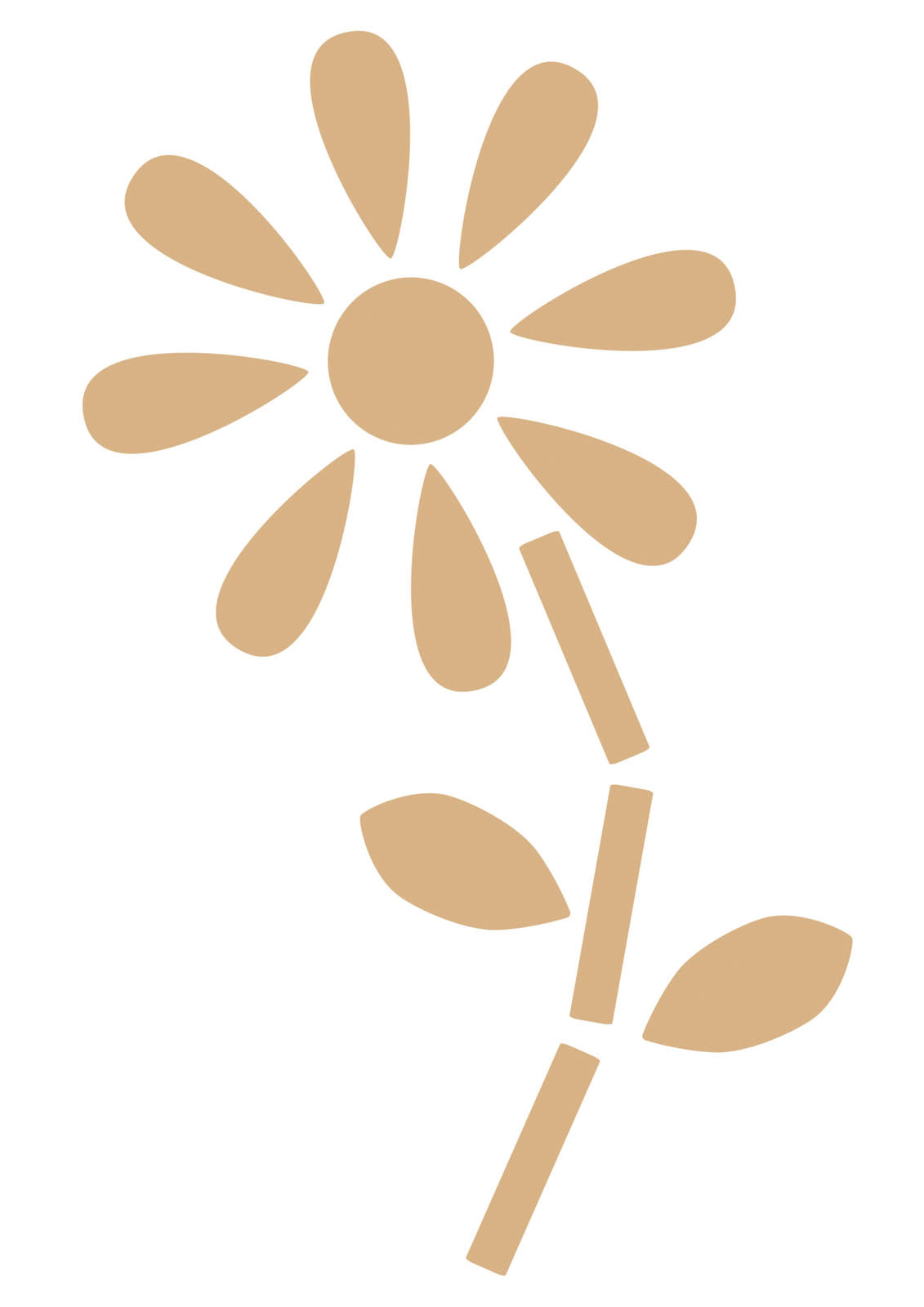 Vaessen kreativ • MDF XXL Blume + -100x200cm