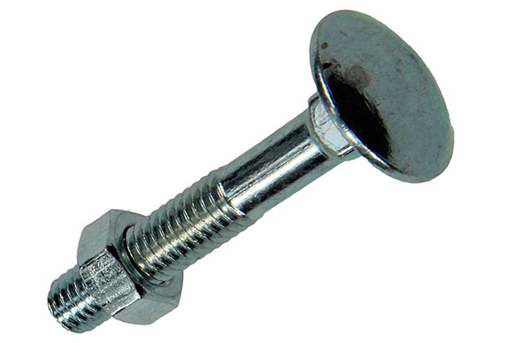 Mack 1020192 – Holzschraube + Mutter verzinkt 45 stm5 x 30 mm | 5 Stück