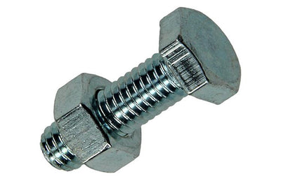 Mack 1020214 – Hahnschraube + Mutter verzinkt 45 Stück M6 x 20 mm | 5 Stück