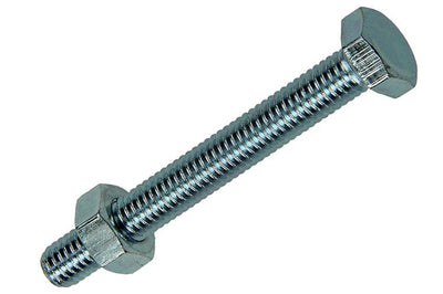 Mack 1020217 - Hahnschraube + Mutter verzinkt 26 Stück M6 x 50 mm | 5 Stück