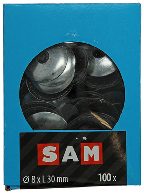 Mack 1020225 - Dichtring Bitumen verzinkt100 Stück 8,0 x 30 mm | 5 Stück