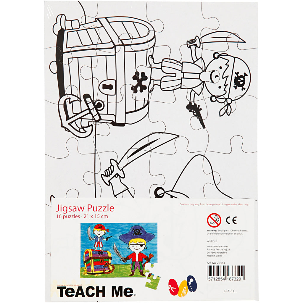 Creativ Firmenpuzzle, Größe 15x21 cm, weiß, 16x24 Teile, 16 Teile 1 Box