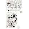Shaun das Schaf-Puzzle, Größe 13x18,3 cm, 2 Teile 1 Box