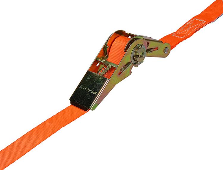 Mack 1023386 – Spanngurt Polyester, Ratschenspanner 25 mm-5 m, max. 500 kg | 3 Stück