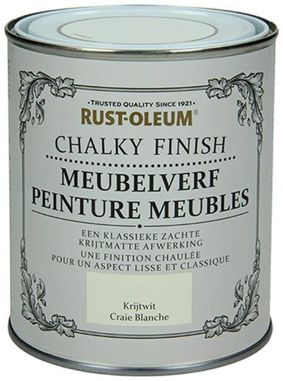 Rust-Oleum 1050946 – Möbelfarbe Kreideweiß 750 ml | 1 Stk