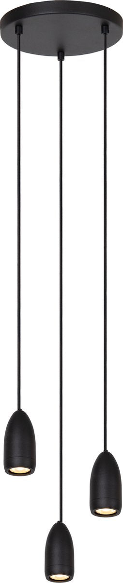 Lucide Evora - Hängelampe - ø 25 cm - 3xGU10 - Schwarz