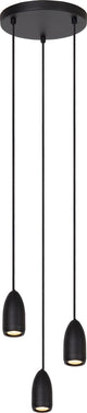 Lucide Evora - Hängelampe - ø 25 cm - 3xGU10 - Schwarz
