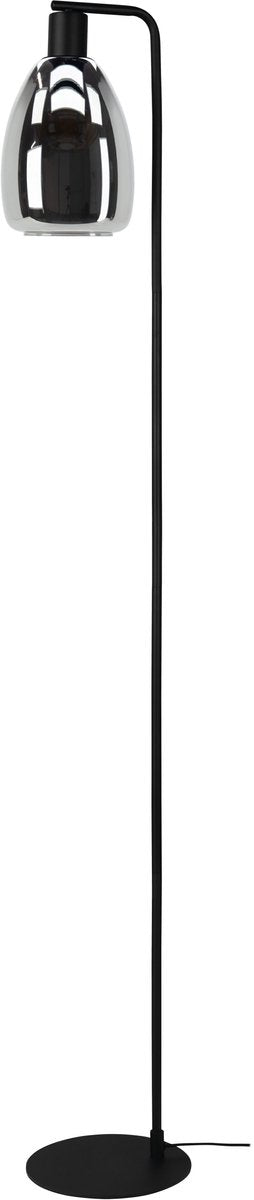 Eglo Chelvey Stehleuchte – Stehleuchte – E27 (exkl.) – 150,5 cm – Rauchglas – Schwarz