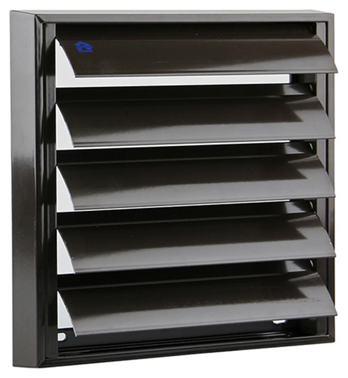 Renson 1006255 - Dunstabzugshaubengitter Aufputz 433 Alu Ral 8019 210x210mm | 2 Stk