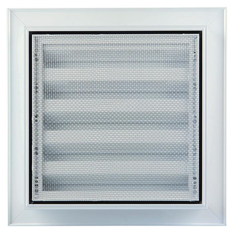 Renson 1006224 – Wandgitter Einbau 411 Alu Ral 9010 200 x 200 mm | 1 Stk