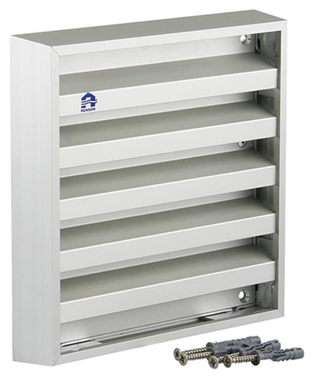 Renson 1006232 - Wandgitter Aufputz 431 Aluminium f1 165x165mm | 2 Stk