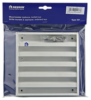 Renson 1006233 - Wandgitter Aufputz 431 Alu Ral 9010 165x165mm | 2 Stk - afbeelding 5