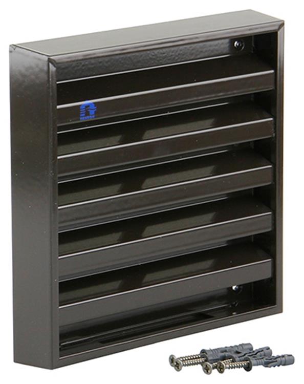 Renson 1006234 - Wandgitter Aufputz 431 Aluminium RAL8019 165x165mm | 2 Stk