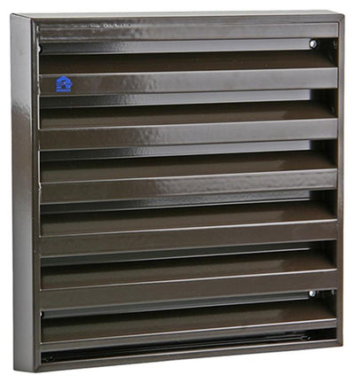 Renson 1006237 - Wandgitter Aufputz 431 Aluminium RAL8019 225x225mm | 2 Stk