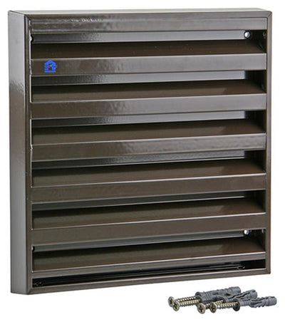 Renson 1006237 - Wandgitter Aufputz 431 Aluminium RAL8019 225x225mm | 2 Stk