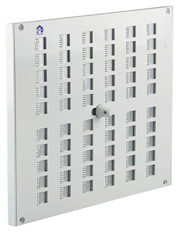 Renson 1006222 – verstellbare Gitterfläche. 4032 Aluminium RAL 9010 240x200mm | 2 Stk