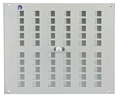 Renson 1006222 – verstellbare Gitterfläche. 4032 Aluminium RAL 9010 240x200mm | 2 Stk