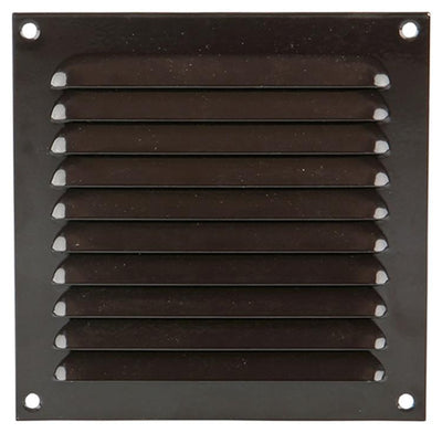 Renson 1015064 - Lamellengitter flach Aluminium braun 150x150mm | 10 Stück