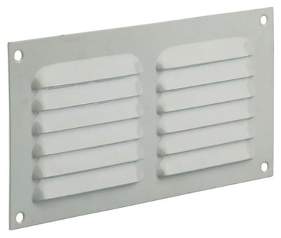 Renson 1015066 - Lamellengitter flach Aluminium weiß 200x100mm | 10 Stück