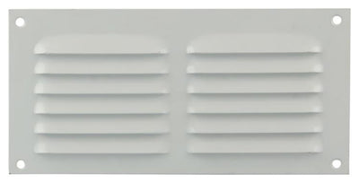 Renson 1015066 - Lamellengitter flach Aluminium weiß 200x100mm | 10 Stück