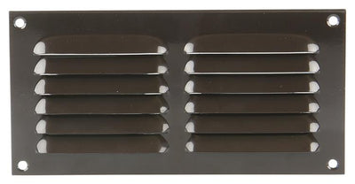 Renson 1015067 - Lamellengitter flach Aluminium braun 200x100mm | 10 Stück