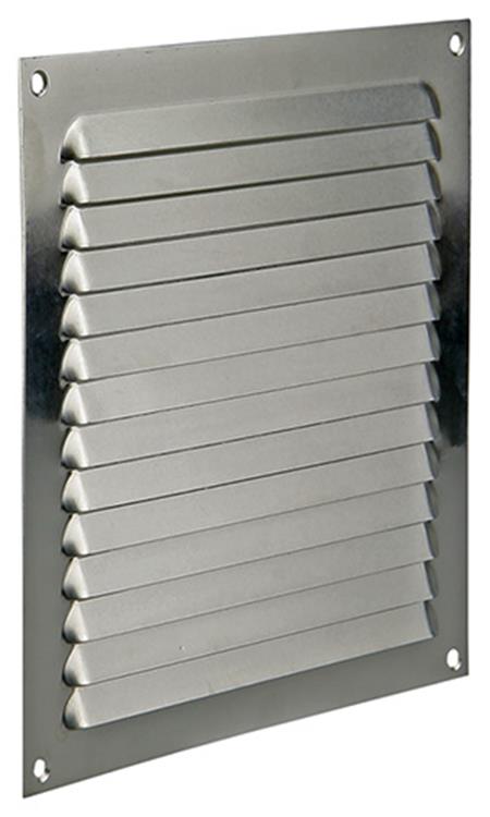 Renson 1015068 – Lamellengitter, flach, Aluminium, F1, 200 x 200 mm | 10 Stück
