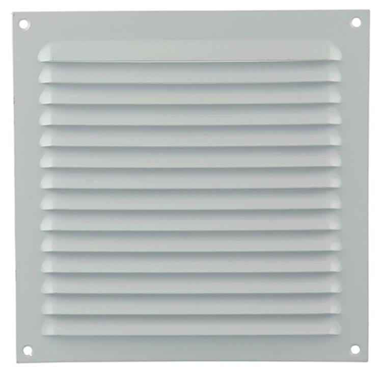 Renson 1015069 - Lamellengitter flach Aluminium weiß 200x200mm | 10 Stück