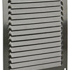 Renson 1015070 - Lamellengitter flach Aluminium braun 200x200mm | 10 Stück
