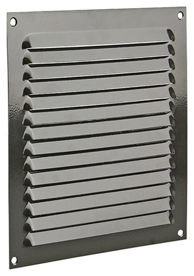Renson 1015070 - Lamellengitter flach Aluminium braun 200x200mm | 10 Stück
