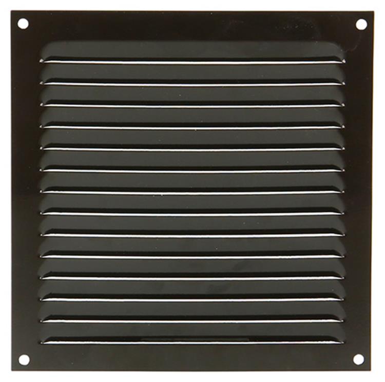 Renson 1015070 - Lamellengitter flach Aluminium braun 200x200mm | 10 Stück
