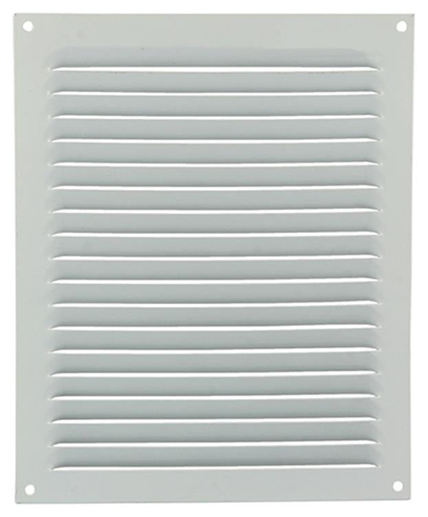 Renson 1015072 - Lamellengitter flach Aluminium weiß 200x250mm | 10 Stück