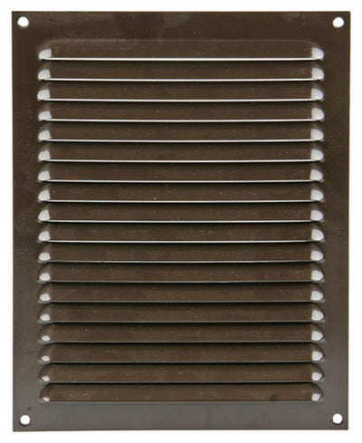 Renson 1015073 - Lamellengitter flach Aluminium braun 200x250mm | 10 Stück