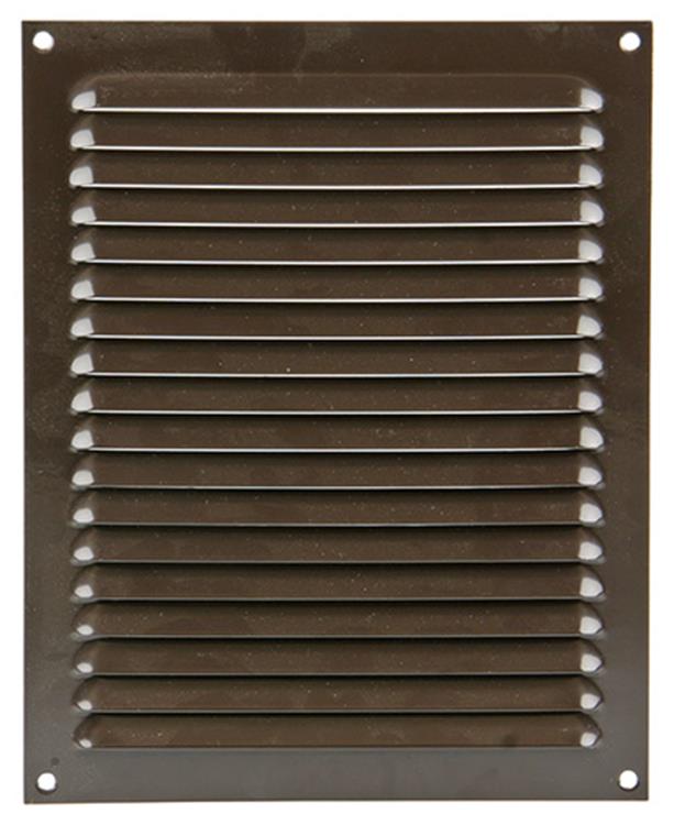 Renson 1015073 - Lamellengitter flach Aluminium braun 200x250mm | 10 Stück