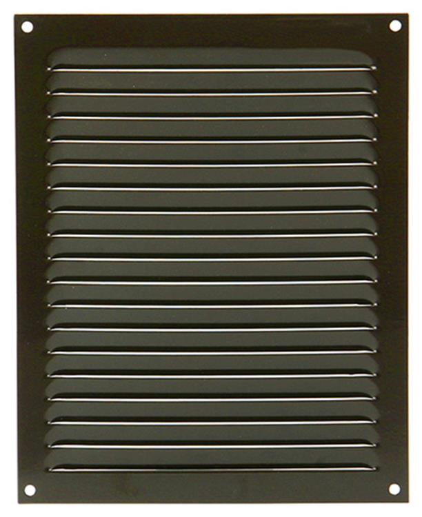 Renson 1015073 - Lamellengitter flach Aluminium braun 200x250mm | 10 Stück