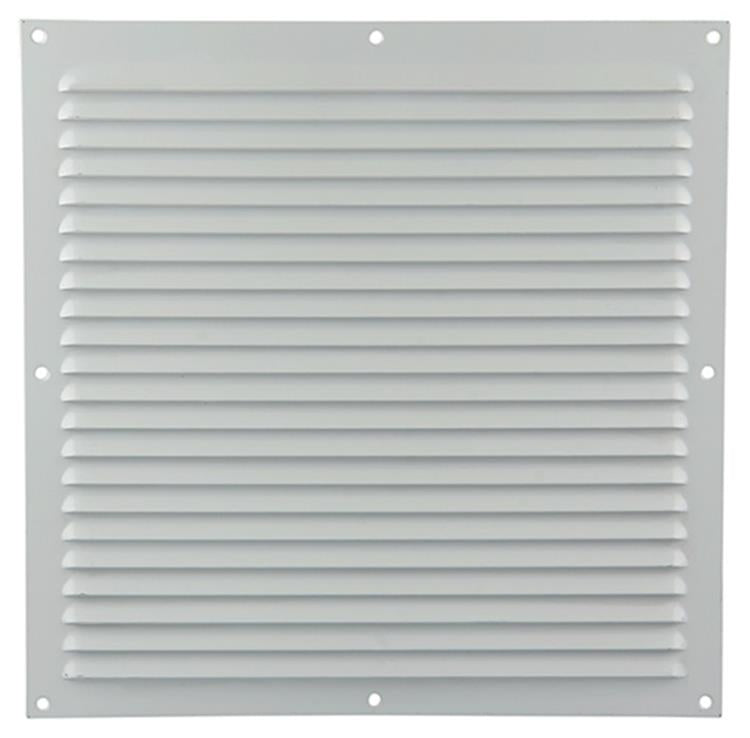 Renson 1015075 - Lamellengitter flach Aluminium weiß 300x300mm | 10 Stück