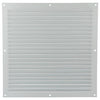 Renson 1015075 - Lamellengitter flach Aluminium weiß 300x300mm | 10 Stück