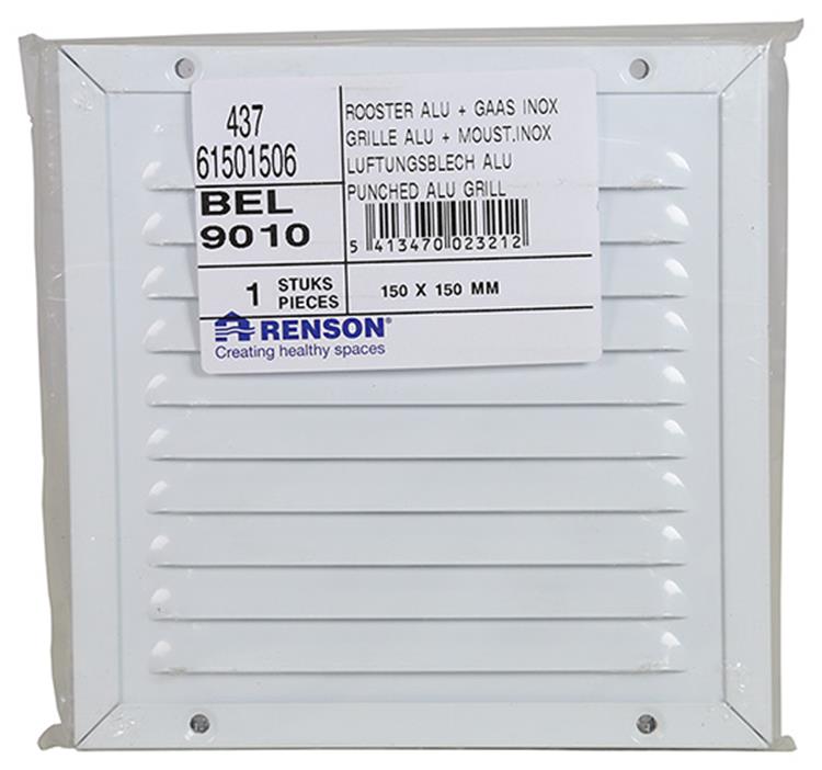 Renson 1008573 - Klinge re. 437 weiß 150x150mm | 5 Stück