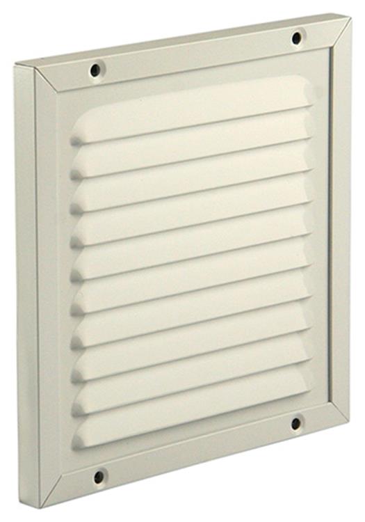 Renson 1006342 – Flügelgitter + Rahmen + Moskitonetz. Konstruktion 437 ral9010 150x150mm | 2 Stk